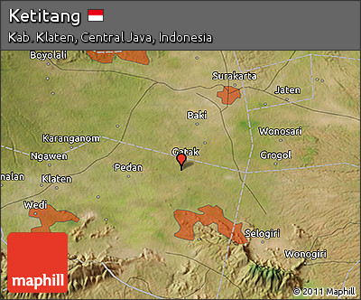 Satellite 3D Map of Ketitang