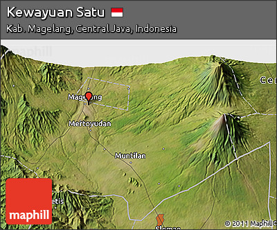 Satellite 3D Map of Kewayuan Satu