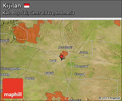 Satellite 3D Map of Kijilan