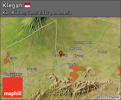 Satellite 3D Map of Klegan