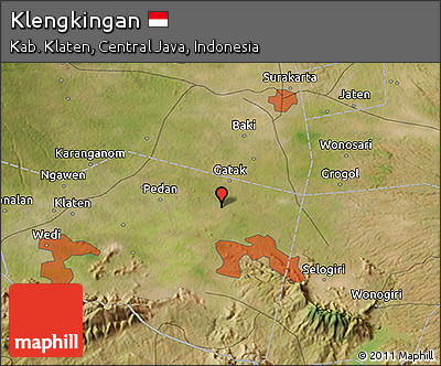 Satellite 3D Map of Klengkingan