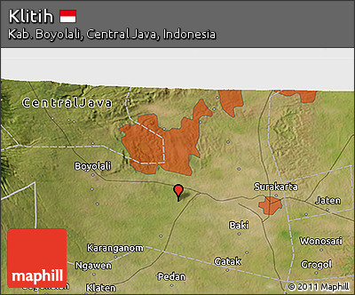 Satellite 3D Map of Klitih