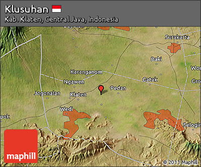 Satellite 3D Map of Klusuhan