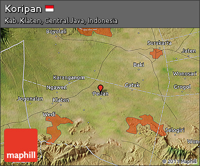 Satellite 3D Map of Koripan