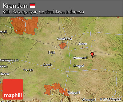 Satellite 3D Map of Krandon