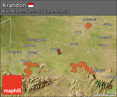 Satellite 3D Map of Krandon