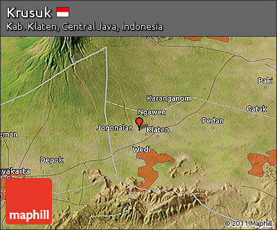 Satellite 3D Map of Krusuk
