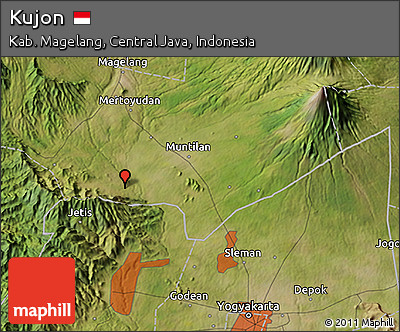Satellite 3D Map of Kujon