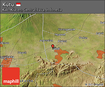 Satellite 3D Map of Kutu