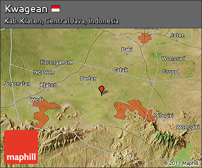 Satellite 3D Map of Kwagean