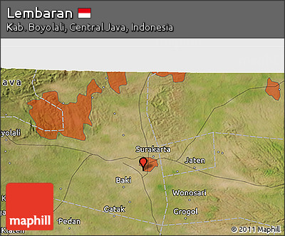Satellite 3D Map of Lembaran