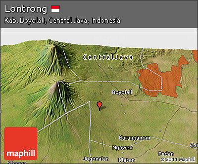 Satellite 3D Map of Lontrong