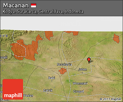 Satellite 3D Map of Macanan