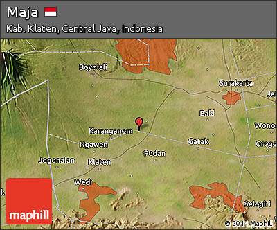 Satellite 3D Map of Maja