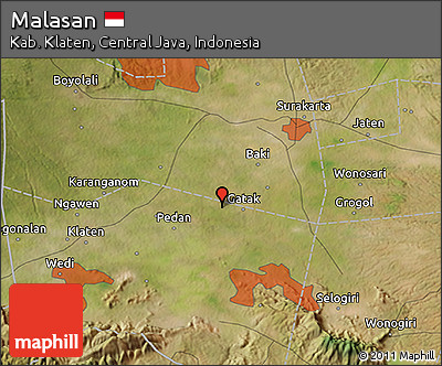 Satellite 3D Map of Malasan