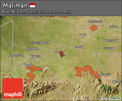 Satellite 3D Map of Maliman