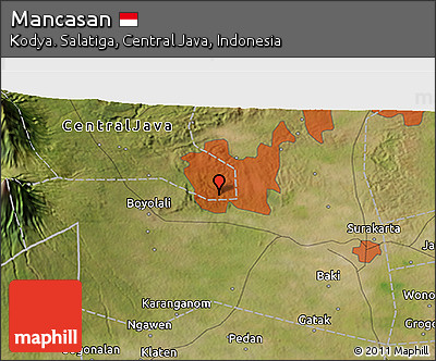 Satellite 3D Map of Mancasan