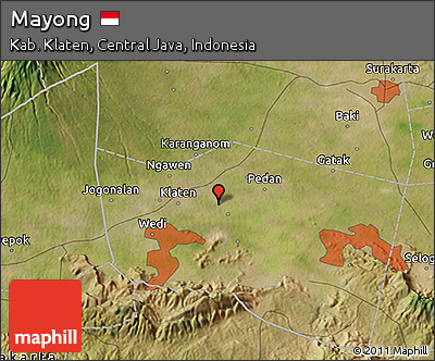 Satellite 3D Map of Mayong