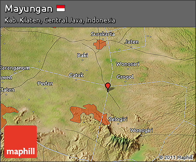 Satellite 3D Map of Mayungan