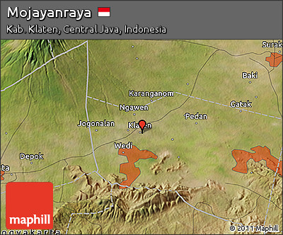 Satellite 3D Map of Mojayanraya