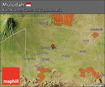 Satellite 3D Map of Muludah