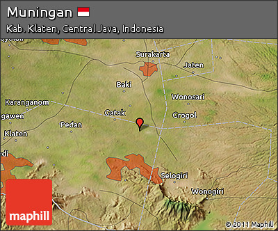 Satellite 3D Map of Muningan