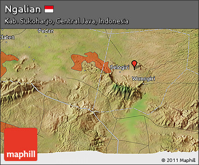 Satellite 3D Map of Ngalian