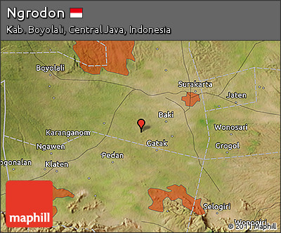 Satellite 3D Map of Ngrodon