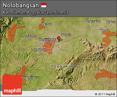 Satellite 3D Map of Nolobangsan