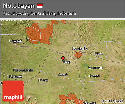 Satellite 3D Map of Nolobayan