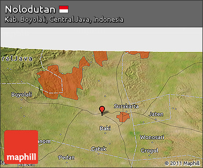 Satellite 3D Map of Nolodutan