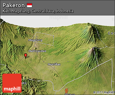Satellite 3D Map of Pakeron