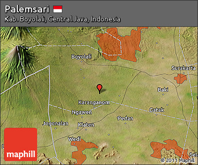 Satellite 3D Map of Palemsari