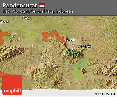 Satellite 3D Map of Pandansurat