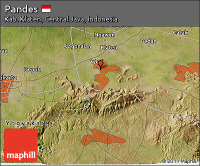 Satellite 3D Map of Pandes