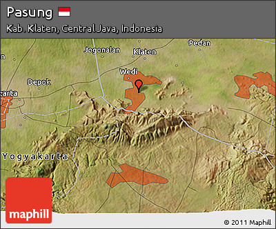 Satellite 3D Map of Pasung
