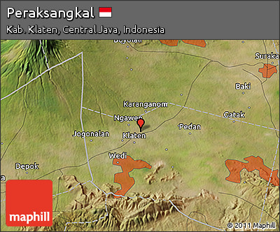 Satellite 3D Map of Peraksangkal