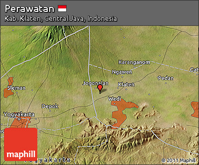 Satellite 3D Map of Perawatan