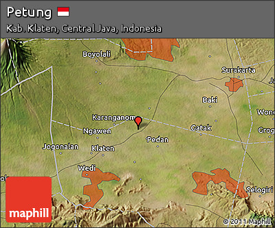 Satellite 3D Map of Petung