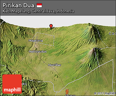 Satellite 3D Map of Pirikan Dua