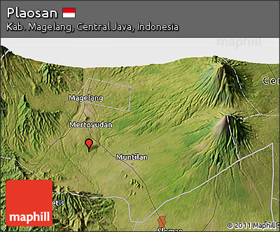 Satellite 3D Map of Plaosan