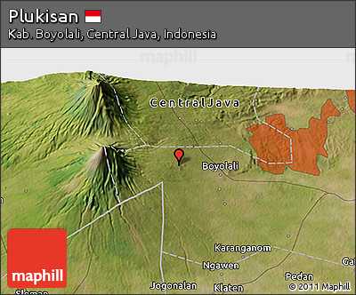 Satellite 3D Map of Plukisan