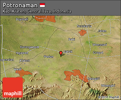 Satellite 3D Map of Potronaman