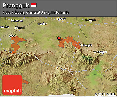 Satellite 3D Map of Prengguk