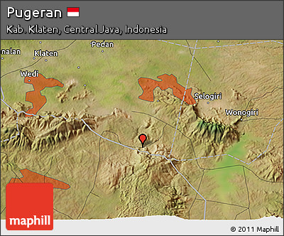 Satellite 3D Map of Pugeran
