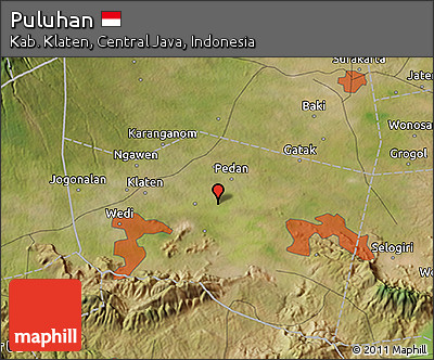 Satellite 3D Map of Puluhan