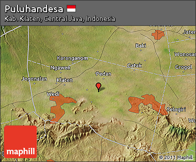 Satellite 3D Map of Puluhandesa