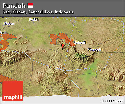 Satellite 3D Map of Punduh