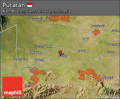 Satellite 3D Map of Putatan
