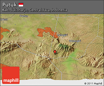 Satellite 3D Map of Putuk